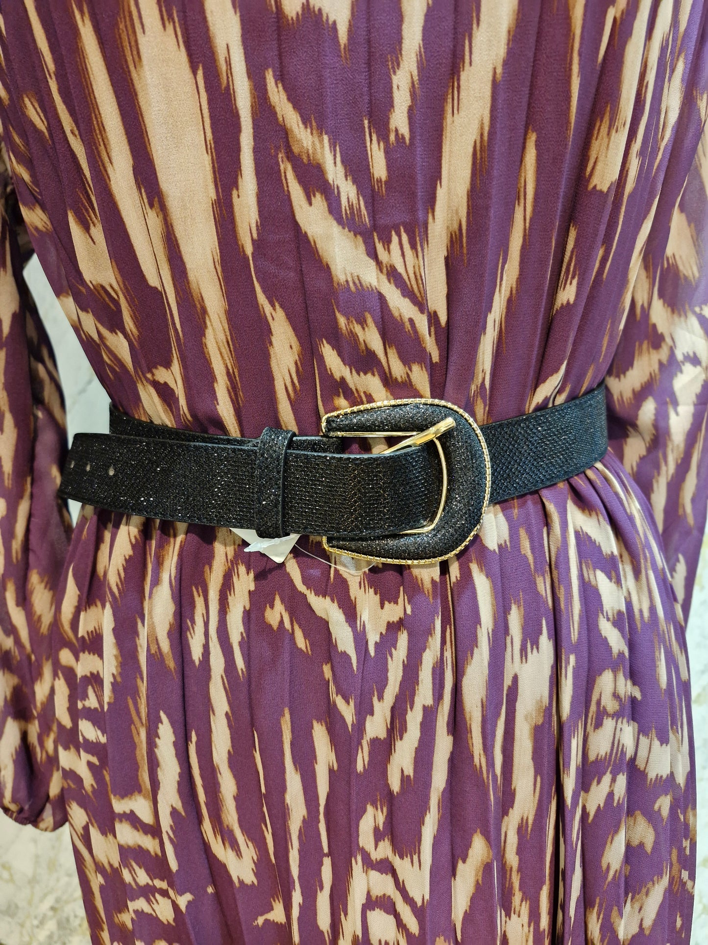 Ceinture pailleté noir