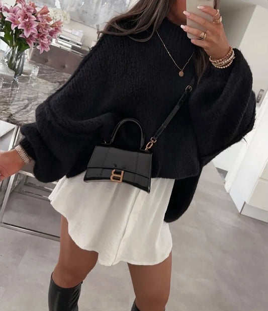 Pull en laine noir